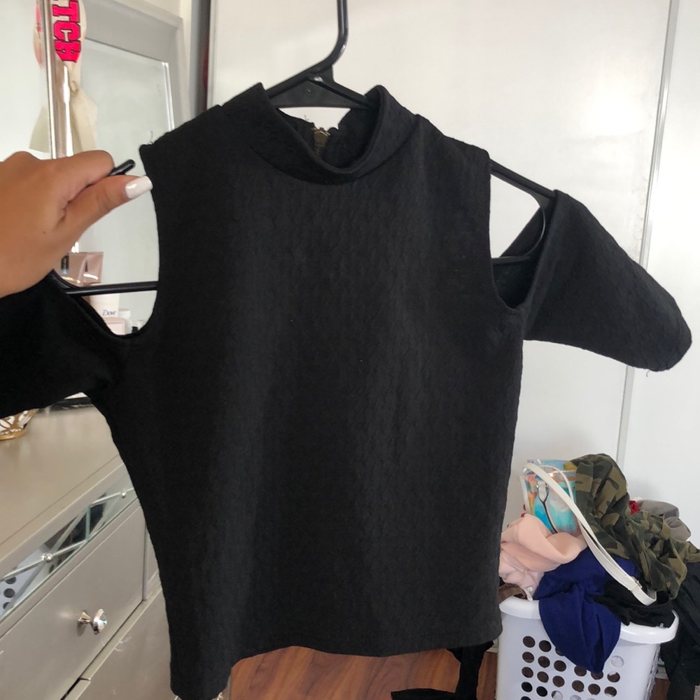 Black Crop Top from Urban Outfitters